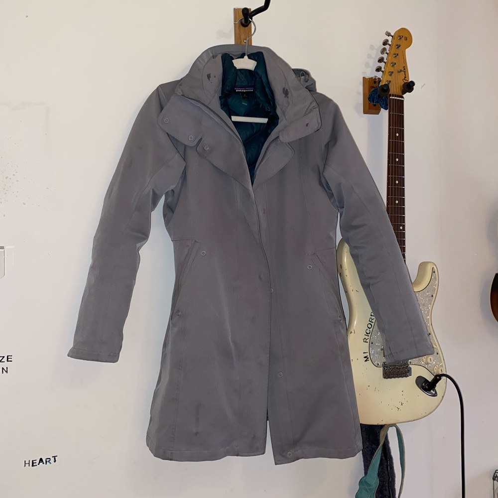 SOLD ~ Patagonia Tres 3 in 1 Parka Grey/Green Small Org $650